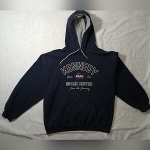 Kennedy Space Center Navy Hoodie NASA Size XL